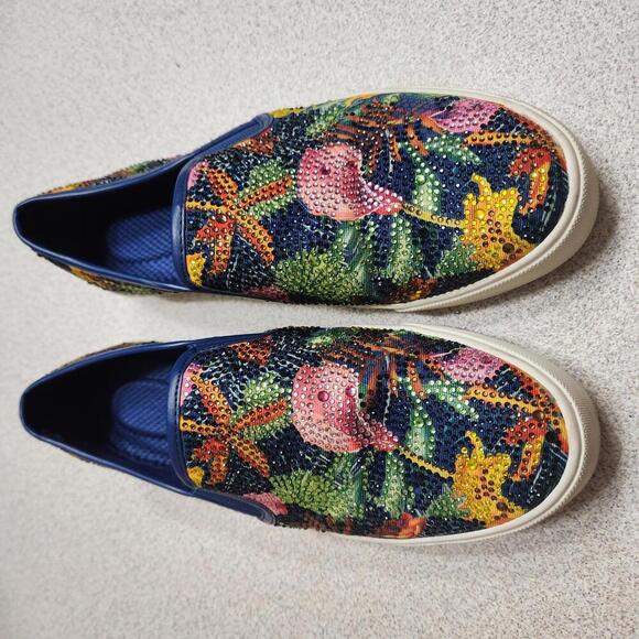 Alex Marie Shoes - Alex Marie Crystal Embellished Slip-on Sneakers Size 6